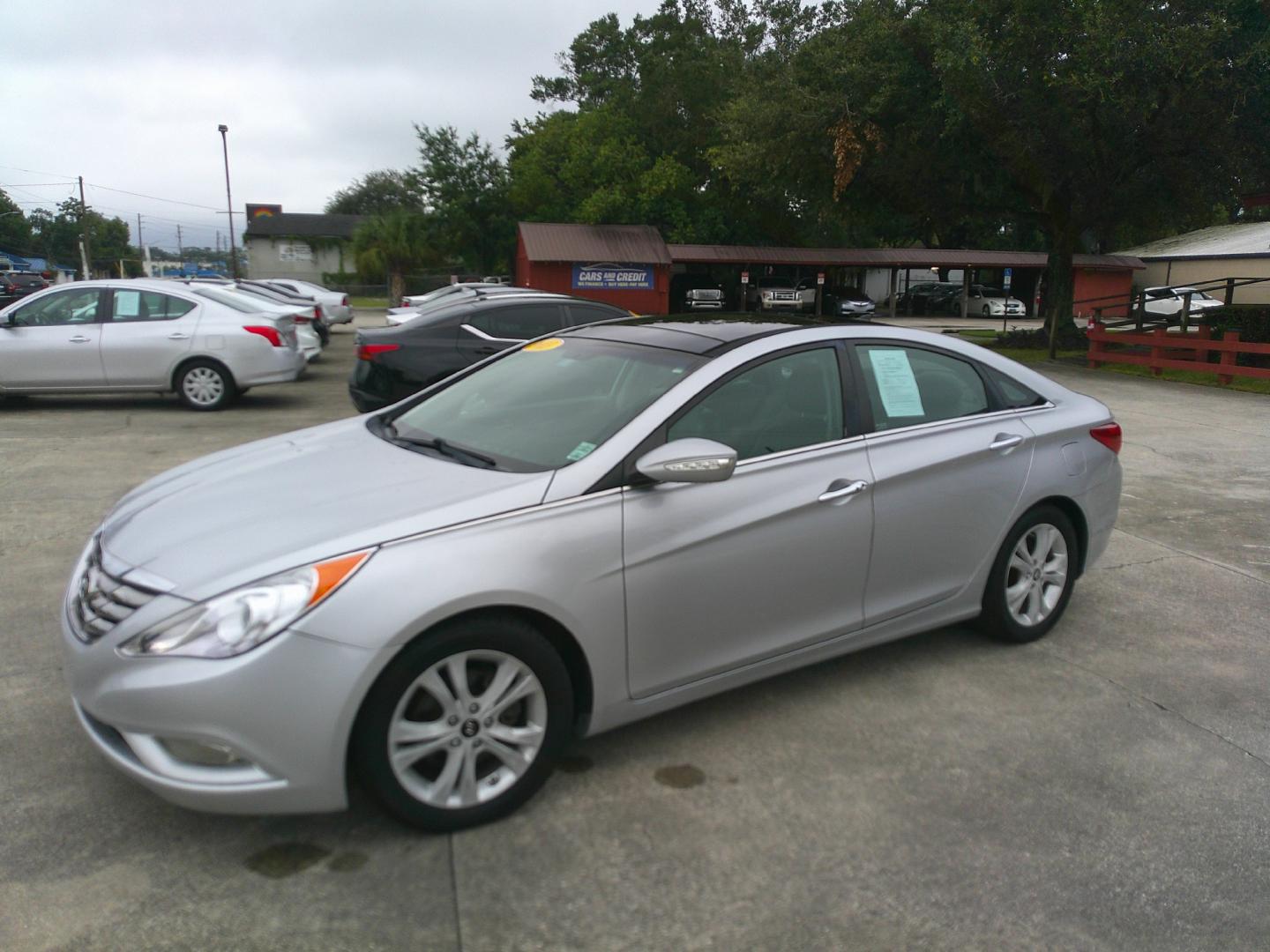 2013 SILVER HYUNDAI SONATA LIMITED; SE (5NPEC4ACXDH) , located at 10405 Abercorn Street, Savannah, GA, 31419, (912) 921-8965, 31.988262, -81.131760 - Photo#1